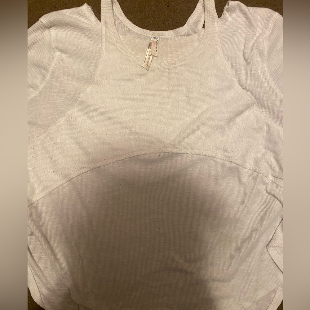 Free people white top great condition size L